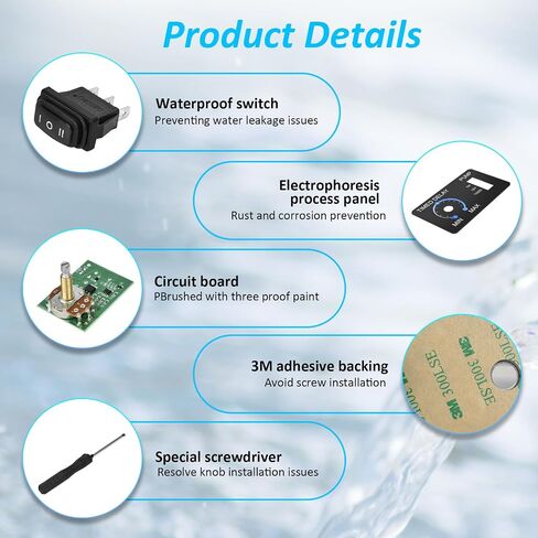 Livewell Timer Switch for Boat Aerator, Briidea Aerator Timer with Intelligent Timing Control, Waterproof and Corrosion-Resistance in Saudi Arabia