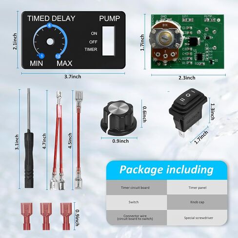 Livewell Timer Switch for Boat Aerator, Briidea Aerator Timer with Intelligent Timing Control, Waterproof and Corrosion-Resistance in Saudi Arabia