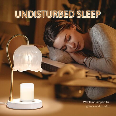 مصباح تدفئة الشموع، سخان شموع كهربائي، هدايا عيد الأم للأم، مصباح تدفئة الشموع العطرية مع لمبتين سخان شموع كهربائي مع مؤقت وخافت لديكور المنزل in Kuwait