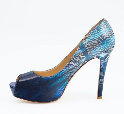 Reindee Lusion Womens High Stiletto American Flag Printed Peep Toe Sexy Sandals Heels Pumps Shoes in Saudi Arabia