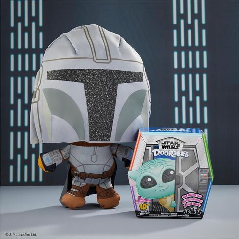 Just Play Star Wars™ Doorables Puffables Plush – Star Wars: The Mandalorian™, 10-inch Collectible Plush Featuring Glitter Eyes, Styles May Vary, Kids Toys for Ages 3 Up in Kuwait