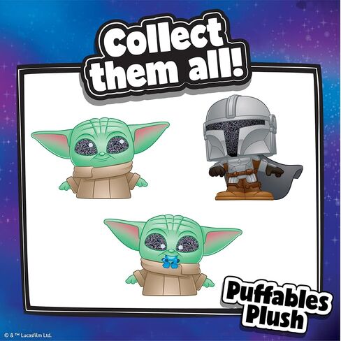 Just Play Star Wars™ Doorables Puffables Plush – Star Wars: The Mandalorian™, 10-inch Collectible Plush Featuring Glitter Eyes, Styles May Vary, Kids Toys for Ages 3 Up in Kuwait