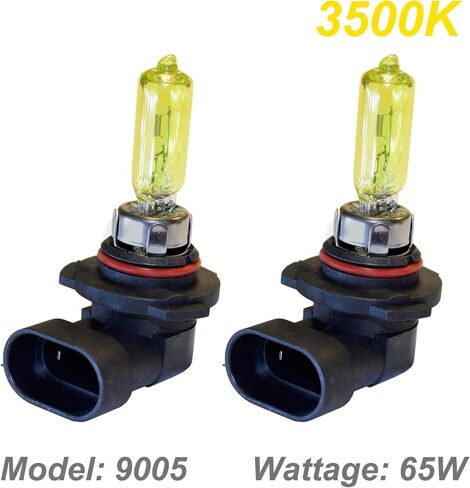 GP Thunder SGP35-9005 Gold 9005 (HB3) 12V 65W لمبة هالوجين زينون مع زجاج الكوارتز (3500K 2 لمبات) in Kuwait