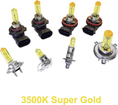 GP Thunder SGP35-9005 Gold 9005 (HB3) 12V 65W لمبة هالوجين زينون مع زجاج الكوارتز (3500K 2 لمبات) in Kuwait