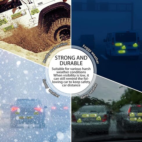 4Pcs Student Driver Car Magnet,Cute Cartoon New Driver Magnet for Car Highly Reflective Magnetic, Please Be Patient Bumper Sticker, Creative Patterns are Easily Recognizable (Yellow/Red) in Saudi Arabia