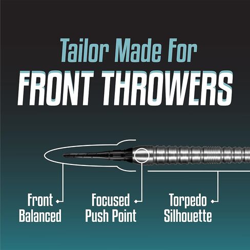 Shot Darts Soft Tip, Zen Jutsu (18g / 20g), 80% Tungsten Torpedo Shape, Front Balanced with Ring Grip Handcrafted Professional Dart Set and Flights Made in New Zealand Plastic Tip Bar Darts for Adults in Saudi Arabia