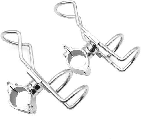 Set of 2 Stainless Steel 316 Fishing Rod Holders Pole Bracket Support Clamp on Rail Mount 32mm Boat Accessories in Saudi Arabia