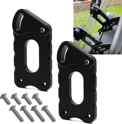 RYANSTAR RACING Adjuster Windshield Riser Compatible with KLR 650 KLR650 2022-2023, Kawasaki Motorcycle Accessories, Motorcycle Windshield Riser, CNC Aluminum Adjustable Motorcycle Windshield Mount in Saudi Arabia