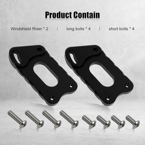 RYANSTAR RACING Adjuster Windshield Riser Compatible with KLR 650 KLR650 2022-2023, Kawasaki Motorcycle Accessories, Motorcycle Windshield Riser, CNC Aluminum Adjustable Motorcycle Windshield Mount in Saudi Arabia