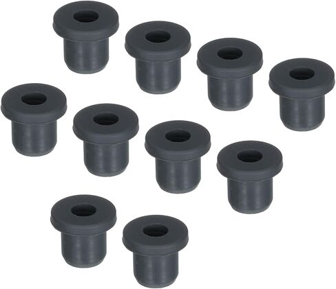 MECCANIXITY 10Pcs T Type Rubber Grommet Mount Dia 10mm (13x6x10mm) Seal Protection Flexible Hole Plugs for Cable Pipe Black in Saudi Arabia