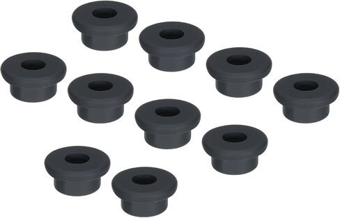 MECCANIXITY 10Pcs T Type Rubber Grommet Mount Dia 10mm (13x6x10mm) Seal Protection Flexible Hole Plugs for Cable Pipe Black in Saudi Arabia