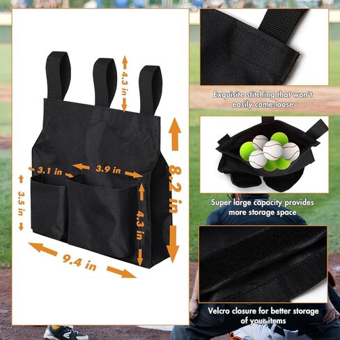 طقم معدات حكم البيسبول مكون من 4 قطع يتضمن مؤشر الحكم وفرشاة وحقيبة كرة | مجموعة اكسسوارات الحكم in Kuwait