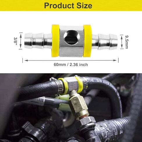 8mm (5/16") Fuel Line Fuel Pressure Sensor T-Fitting，1/8"NPT Female For Fuel Pressure Gauge Or Sensor in Saudi Arabia