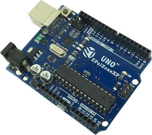 UNO R3 Board ATmega328P Atmega16U2 + USB Cable + 30pcs 20cm Dupont Wires (Arduino-Compatible) for Arduino IDE in Kuwait