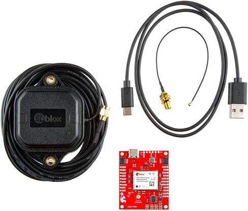مجموعة SparkFun GPS-RTK Dead Reckoning Kit (U.FL) ZED-F9R وGPS في الوقت الفعلي، لوحة GPS عالية الدقة، دمج المستشعر، الأبعاد: (1.7 بوصة × 2.0 بوصة) جهد التشغيل: 5 فولت أو 3.3 فولت in Saudi Arabia