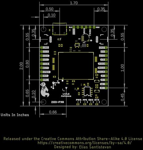 مجموعة SparkFun GPS-RTK Dead Reckoning Kit (U.FL) ZED-F9R وGPS في الوقت الفعلي، لوحة GPS عالية الدقة، دمج المستشعر، الأبعاد: (1.7 بوصة × 2.0 بوصة) جهد التشغيل: 5 فولت أو 3.3 فولت in Saudi Arabia