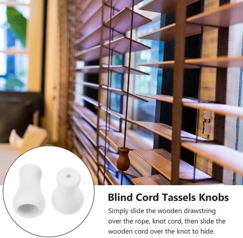 40 Pcs Shutter Knob Blind Cord Safety Blinds Cord Holder Window Blind Cord Knobs Blind Cord Winder Blind Pull Cord Knobs Plastic Pull Cord End Window Curtain Crafts Blind Cord Pull in Kuwait