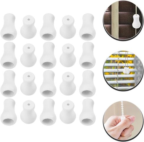 40 Pcs Shutter Knob Blind Cord Safety Blinds Cord Holder Window Blind Cord Knobs Blind Cord Winder Blind Pull Cord Knobs Plastic Pull Cord End Window Curtain Crafts Blind Cord Pull in Kuwait