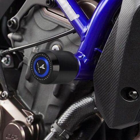Compatible with Yamaha MT-07 2014-2024 FZ07 Tracer 700/7/GT Motorcycle Frame Anti-Collision Falling Protection Slider Crash mt07 mt 07 Accessories (Black) in Saudi Arabia