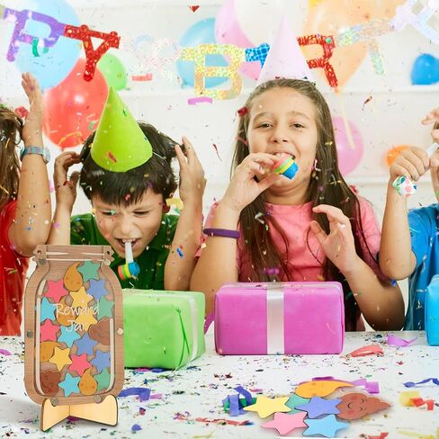 Reward Jar for Kids Toddlers, Potty Chart Behavior Reward Chart and Chore Chart for Boys Girls Home Potty Training Stars Reward Bottle Incentive Chart Classroom Management Tool Motivate Responsibility in Saudi Arabia