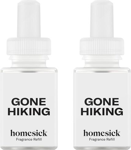 إعادة تعبئة رائحة المنزل من Pura & Homesick - عطر موزع هواء المنزل الذكي - ما يصل إلى 120 ساعة من العطر الفاخر لكل عبوة - عطر موزع نظيف وآمن - أساسيات منزلية - عبوتان، Bonfire Nights in Saudi Arabia