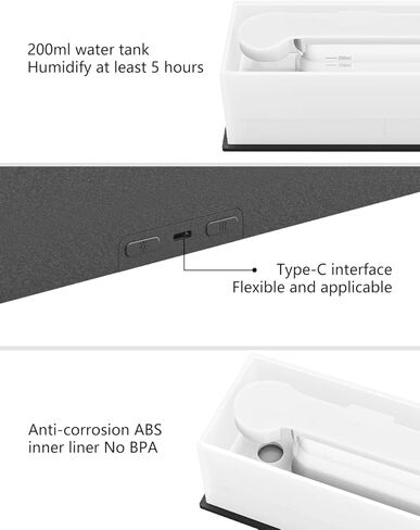 Shiawase Oil Diffuser, 200ml Flame Essential Oil Diffuser/Humidifier, Bedrock Fire Air Scent Diffuser for Home, Kids Room, Bedroom, Aroma Diffuser with 2 Light Modes, Waterless Auto Off-Grey in Kuwait