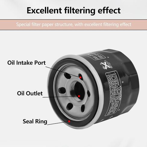 Oil Filter Compatible with Suzuki Eiger 400 LTA400, Kingquad 400 450 500 750 LTA450 LTA500 LTA750,DL650 V-Strom 650 1000,C50 C90 M50 Boulevard M109R,GSXR 600 750 1000 1100,Burgman 650 in Saudi Arabia