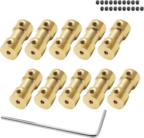 10 قطعة 2-2 مللي متر النحاس مرنة موتور مقرنة/ وصلة ربط للعمود نقل موصل اقتران ل RC طائرة نموذجية محرّك القارب in Kuwait