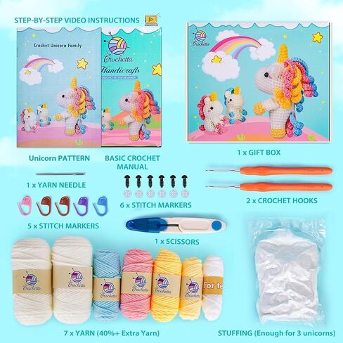 LWYBFBSBS Crochet Kit for Beginners - Complete DIY Crochet Kit for Kids and Adults - Easy and Fun Crochet for Beginners kit for Creative Crafting in Saudi Arabia