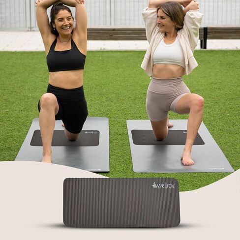 وسادة الركوع - وسادة ركبة لليوجا مضادة للانزلاق - وسادة توازن إسفنجية لحماية المفاصل - بساط ركبة للتمرين - ملحقات اليوجا - رمادي (24 بوصة × 10 بوصة × 5/8 بوصة) in Kuwait