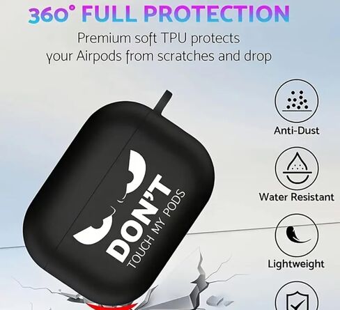 متوافق مع AirPods 1/2 Generation Cartoon Headphone 360 ​​Protection. in Kuwait