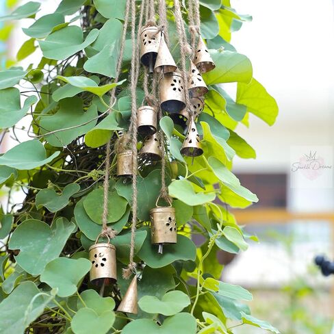 Shabby Chic Bells 20 Pieces Made of Tin Mix Rustic Small Cow Bells for Crafts Christmas Tree Jingle Hanging Bells in Kuwait