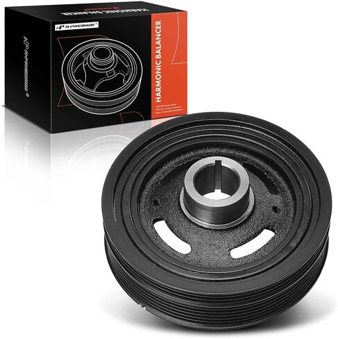 A-Premium Engine Harmonic Balancer Crankshaft Pulley Compatible with Hyundai Sonata 2015-2017/2019, Santa Fe, Santa Fe Sport, Tucson, Veloster & Kia Sorento, Sportage, Stinger, L4 2.0L 2.4L in Saudi Arabia