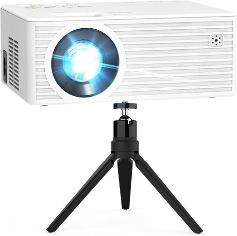 Mini Projector with 5G WiFi and Bluetooth (with Tripod), 1080P Supported Outdoor Projector, Portable Movie Projector Compatible with TV Stick, iOS, Android, PS5, HDMI, USB in Saudi Arabia
