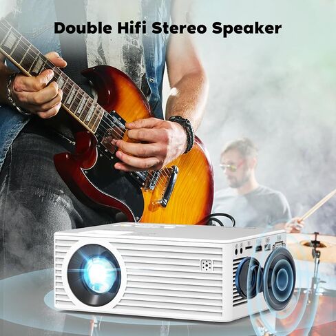 Mini Projector with 5G WiFi and Bluetooth (with Tripod), 1080P Supported Outdoor Projector, Portable Movie Projector Compatible with TV Stick, iOS, Android, PS5, HDMI, USB in Saudi Arabia