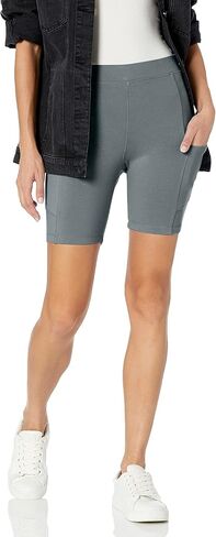 Monrow Women's Biker Shorts, High Waisted with Side Pocket, for Active Workouts from Yoga to Running in Saudi Arabia