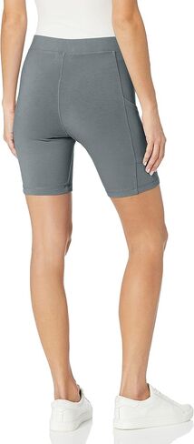 Monrow Women's Biker Shorts, High Waisted with Side Pocket, for Active Workouts from Yoga to Running in Saudi Arabia