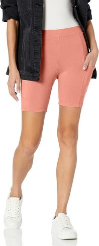 Monrow Women's Biker Shorts, High Waisted with Side Pocket, for Active Workouts from Yoga to Running in Saudi Arabia