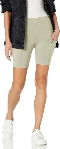 Monrow Women's Biker Shorts, High Waisted with Side Pocket, for Active Workouts from Yoga to Running in Saudi Arabia
