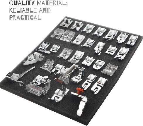 WMYCONGCONG 32 PCS Sewing Machine Presser Feet Set Professional Presser Foot Set for Singer, Brother, Janome and Kenmore, Babylock, Low Shank Sewing Machines in Saudi Arabia