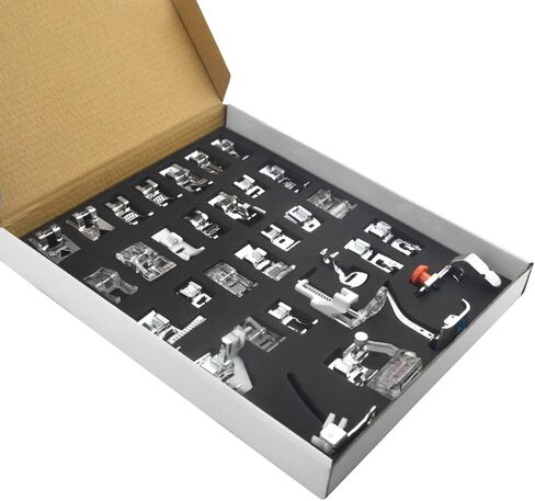 WMYCONGCONG 32 PCS Sewing Machine Presser Feet Set Professional Presser Foot Set for Singer, Brother, Janome and Kenmore, Babylock, Low Shank Sewing Machines in Saudi Arabia