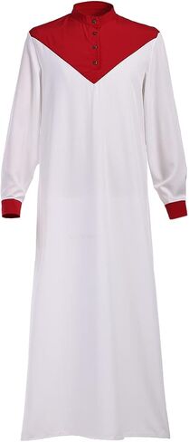 Middle East Arabic Mens Robes Muslim Kaftan Clothing Long Sleeve Patchwork Coloured Thobe in Saudi Arabia