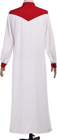Middle East Arabic Mens Robes Muslim Kaftan Clothing Long Sleeve Patchwork Coloured Thobe in Saudi Arabia