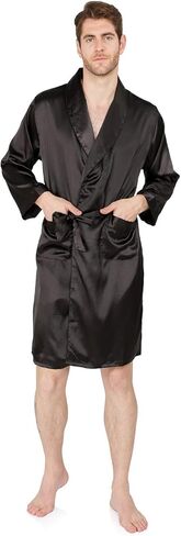 MAGE MALE رداء كيمونو رجالي صيفي فاخر من الساتان الناعم مع شورت ثوب نوم بأكمام طويلة بيجامات مطبوعة أرواب حمام in Kuwait