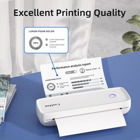 ورق طابعة حرارية مقاس A4 مقاس 8.27 × 11.69 بوصة، طباعة حرارية متقدمة، ورق حراري متوافق مع الطابعة الحرارية المحمولة A80، 200 ورقة in Kuwait