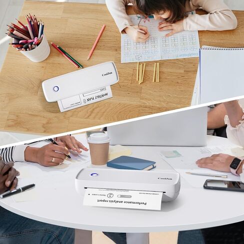 ورق طابعة حرارية مقاس A4 مقاس 8.27 × 11.69 بوصة، طباعة حرارية متقدمة، ورق حراري متوافق مع الطابعة الحرارية المحمولة A80، 200 ورقة in Kuwait