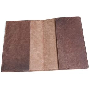 Fan&Ran Genuine Leather Journal Cover for Field Notes Notebooks, Moleskine Cahier Journal Pocket 3.5 x 5.5 Inches, Bourbon Brown