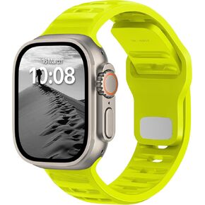 UC1 Sport Band Compatible with Apple Watch Bands Ultra Se 49mm 45mm 44mm 42mm 41mm 40mm 38mm Men Women Series 9 8 7 6 5 4 3 2 1 iWatch Strap Silicone Abyss Blue