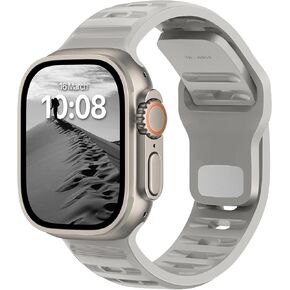 UC1 Sport Band Compatible with Apple Watch Bands Ultra Se 49mm 45mm 44mm 42mm 41mm 40mm 38mm Men Women Series 9 8 7 6 5 4 3 2 1 iWatch Strap Silicone Abyss Blue in Saudi Arabia