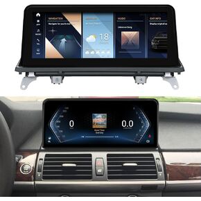 Android12 10.25 inch 1920HD Screen Upgrade Display Monitor 4G LTE Multimedia Player GPS Navigation for BMW X5 X6 E70 E71 2007-2014 CCC CIC (CIC)